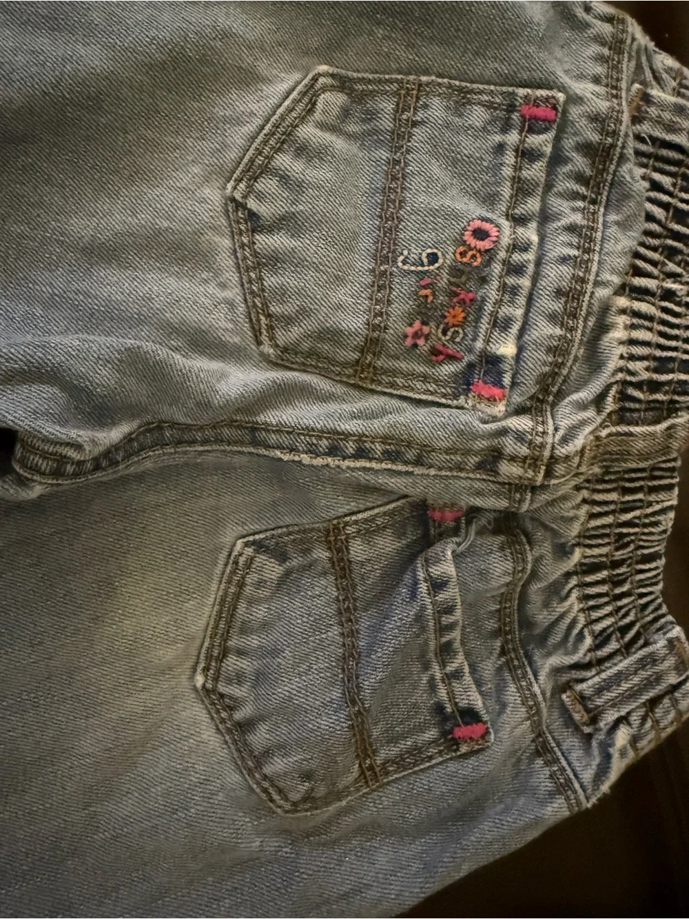 OshKosh B'gosh Light Blue Boot Cut Jeans with Heart Embroidery